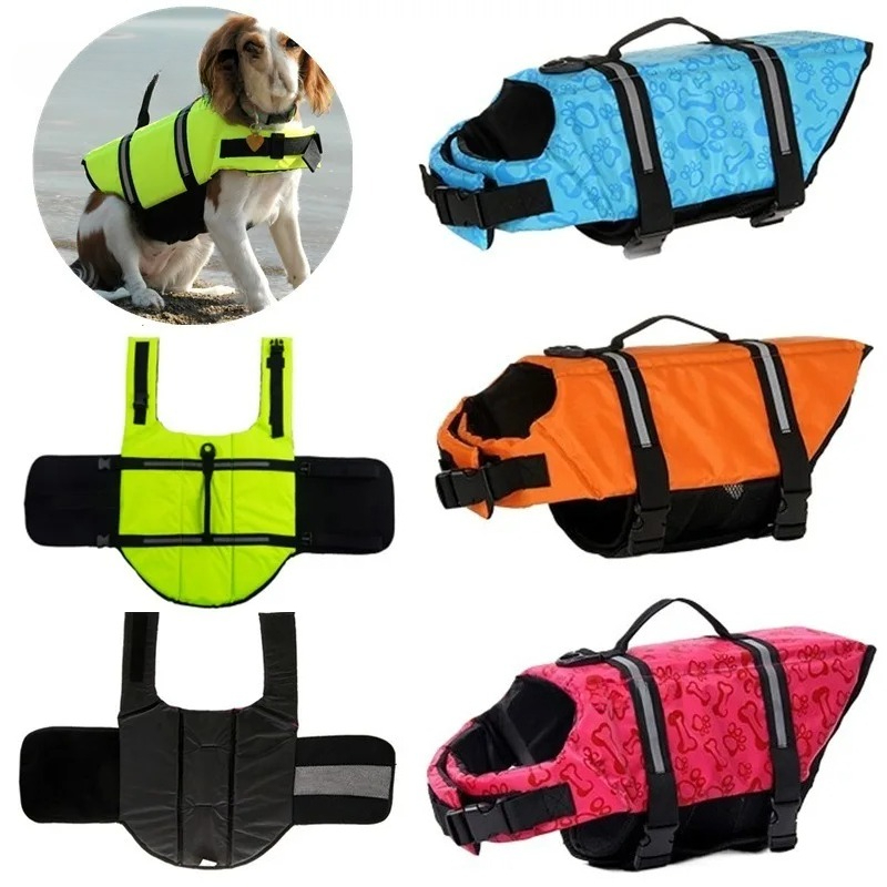 Life Jacket Buoyancy - Sommer-Hunde-Schwimmweste, reflektierend, verstellbar, für große Hunde,