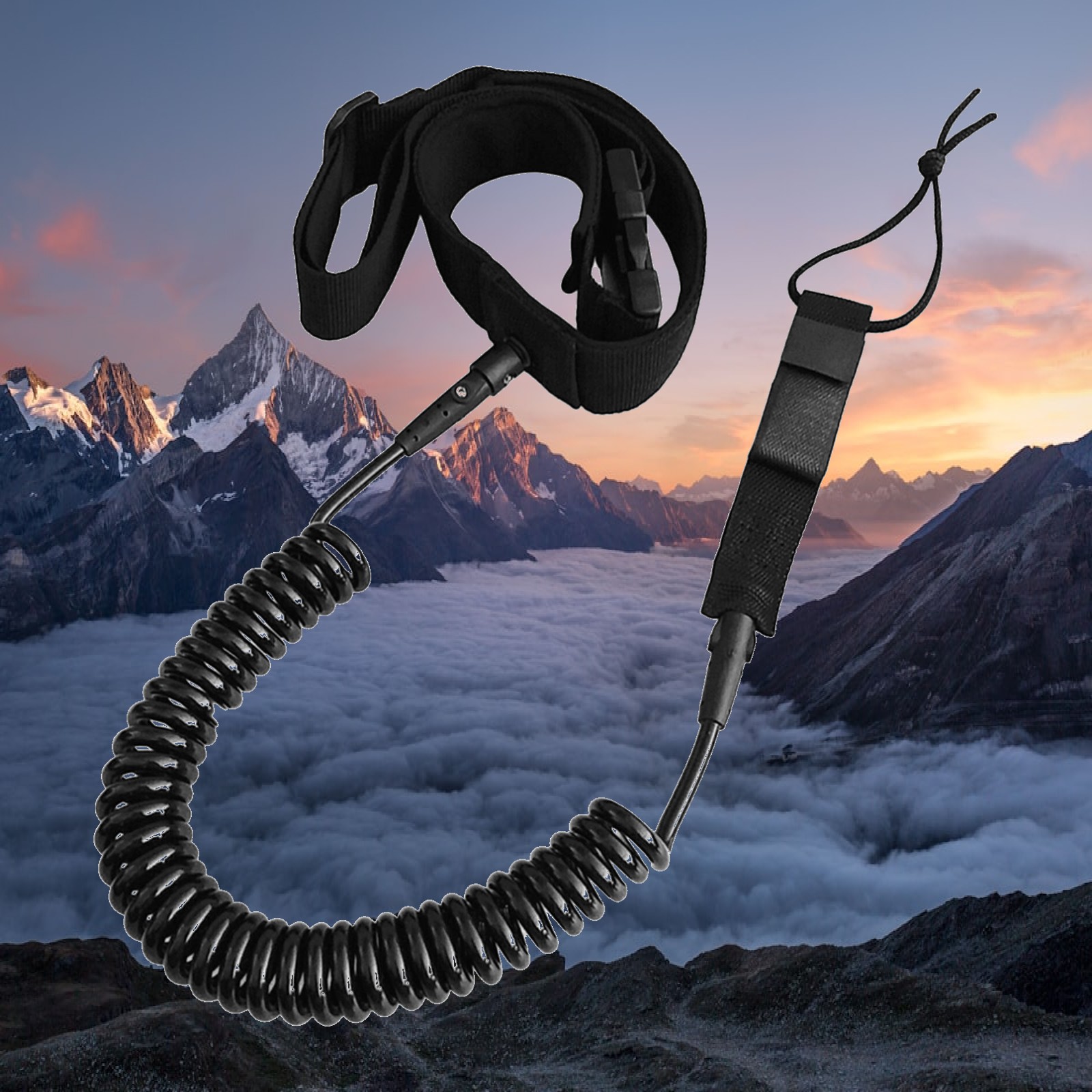 Stand Up Paddle Leash - Gewickelte SUP-Leash aus strapazierfähigem TPU mit