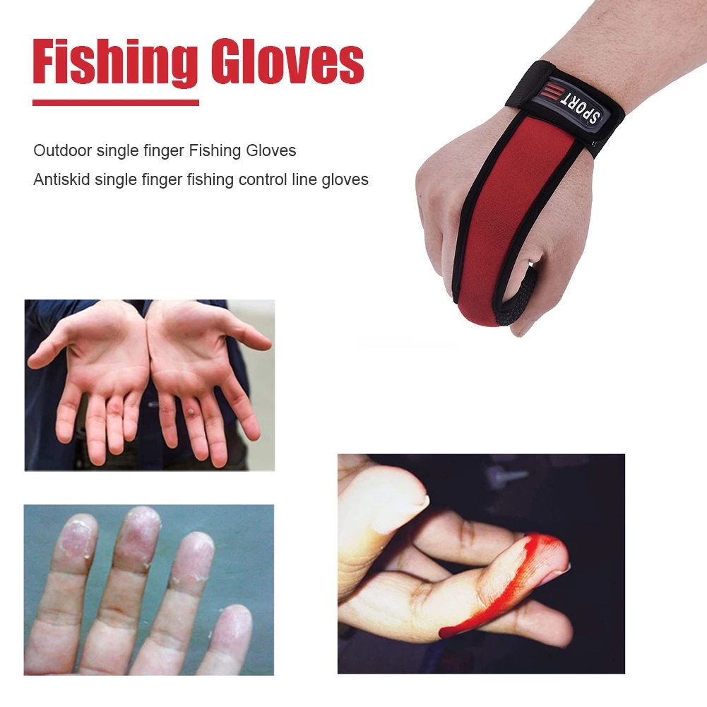 Spearfishing Glove - Angelhandschuhe, 1-Finger-Schutz, atmungsaktiv, rutschfest, schnittfest, Angelhandschuhe,