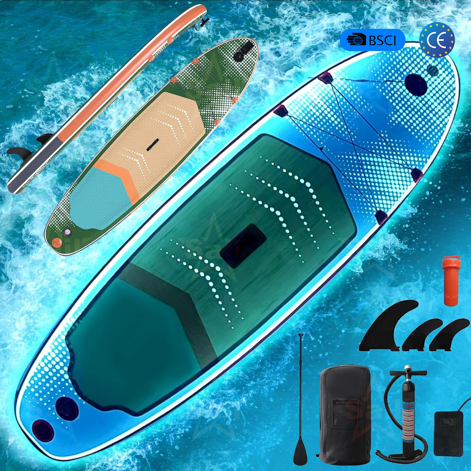 Multifunktionales aufblasbares – Stand Up Paddle Leash Bewertung und Preis